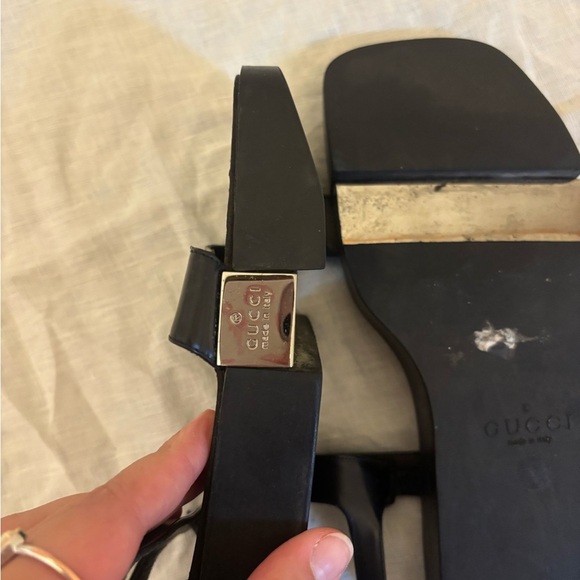 Vintage Gucci black rubber sandals Women’s 9.5 - Picture 5 of 11